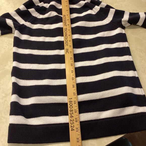 LRL Lauren Jean Co Sweater Women Small Blue 1/4 Zip Ralphcore Preppy Aca… - Picture 9 of 11